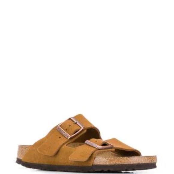 BIRKENSTOCK Arizona Suede Leather Soft footbed Sandal. Size: 8, 10, 11, 12